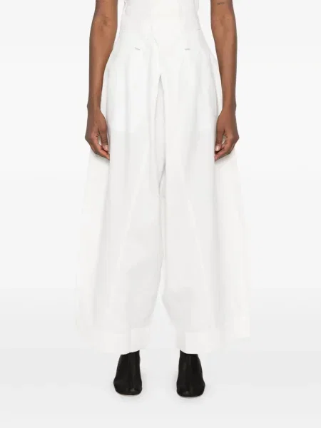 Spodnie Niccolò Pasqualetti drapowane białe