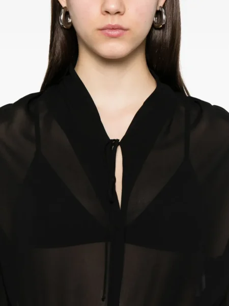 Bluză Forte_forte transparente negru