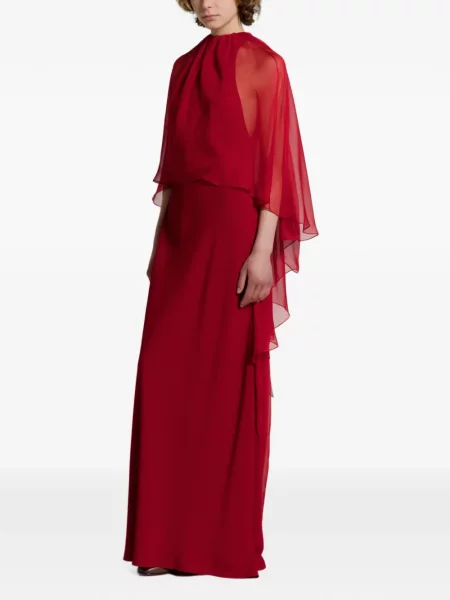 Rochie maxi Alberta Ferretti roșu
