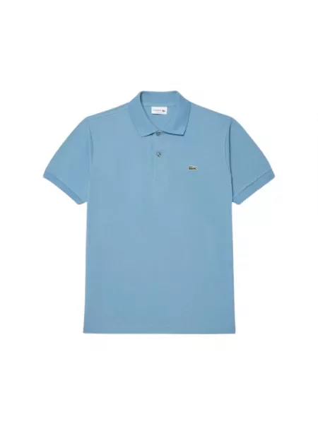 Lacoste koszulka polo Mężczyźni jednolity 4 niebieski