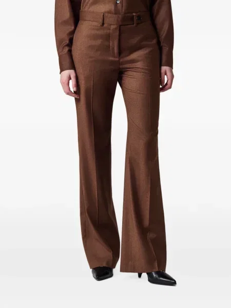 Pantaloni Paul Smith de lână maro