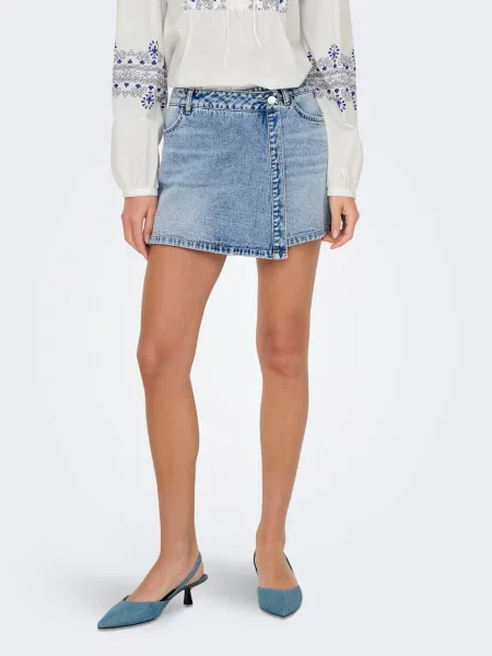 JDY Fustă JDYBELLA denim albastru