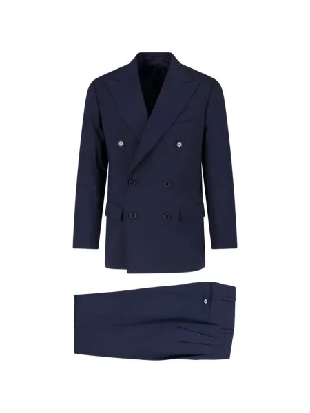 Costum Cesare Attolini cu două rânduri de nasturi albastru