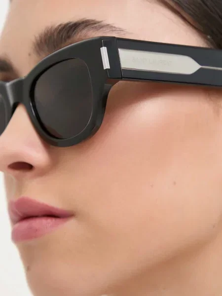 Saint Laurent napszemüveg zöld női fekete