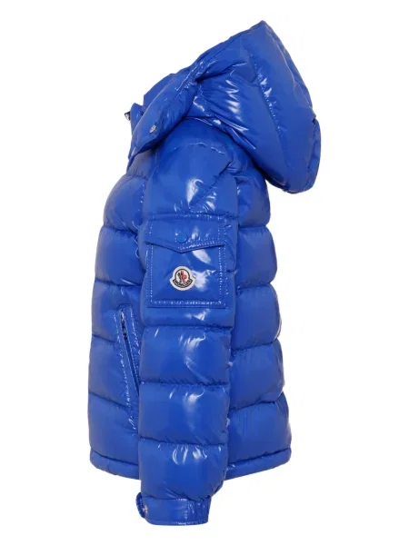 Kurtka puchowa dziecięca Moncler Enfant niebieska
