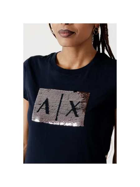 Tricou Eax albastru
