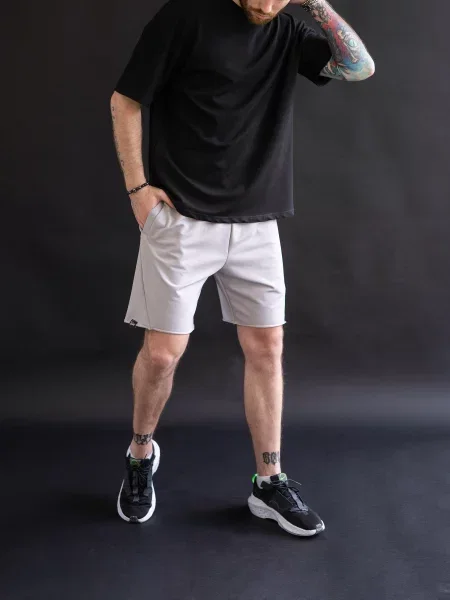 TeamV Шорти Бавовна/поліестер сірий