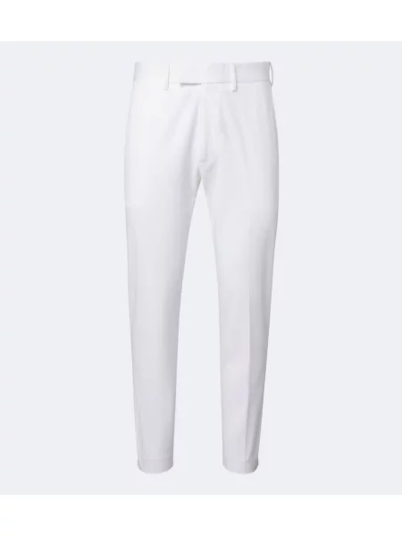 Pantaloni chino Tom Ford din țesătură twill alb