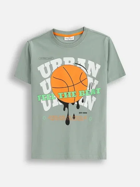 Coccodrillo gyerek póló mintás EVERYDAY BOY zöld