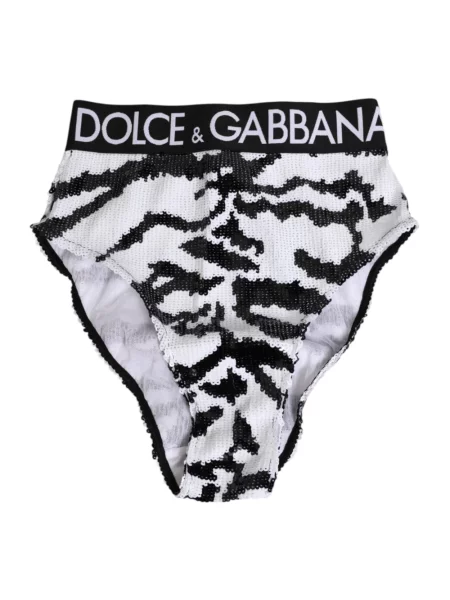 Haftowane slipy Dolce And Gabbana białe