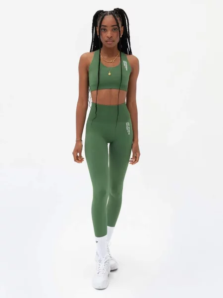 Legginsy dziewczęce Super Strong Dune zielone