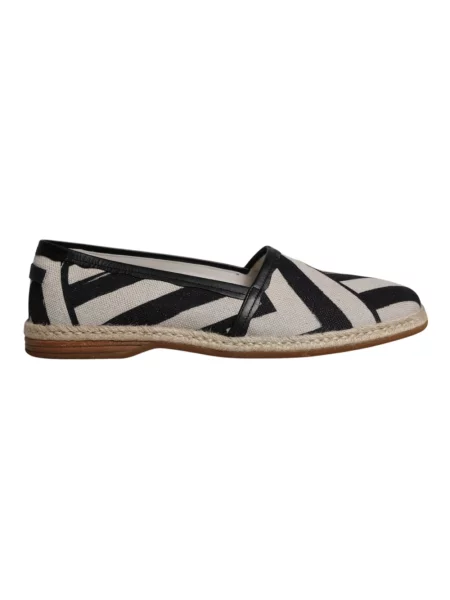 Espadryle Dolce And Gabbana skórzane czarne