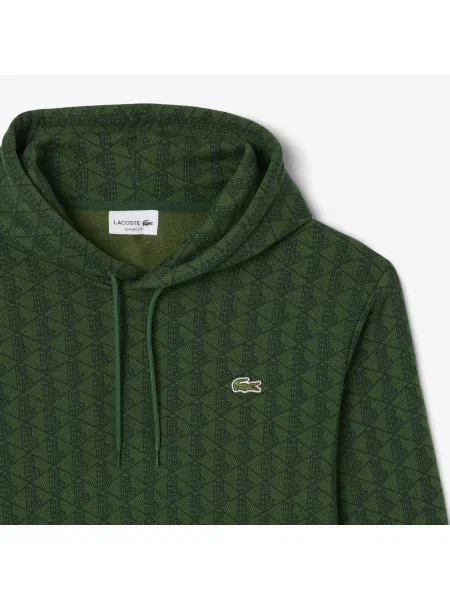 Lacoste Bluza Polarowa Z Monogramem zielony