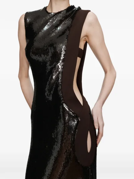 Rochie Christopher Esber cu paiete de costum negru