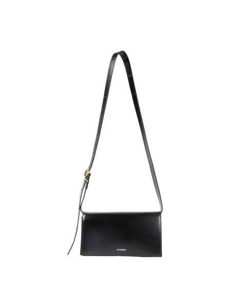 Torebka skórzana Jil Sander skórzana czarna