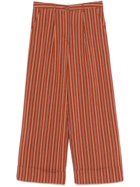 Pantaloni Merci cu dungi portocaliu