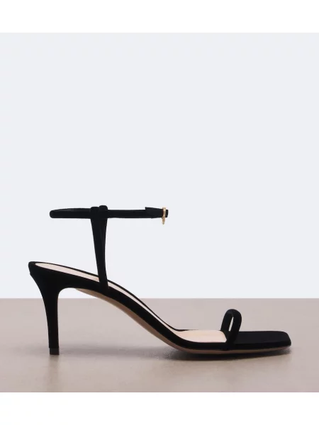 Sandale Gianvito Rossi de catifea negru