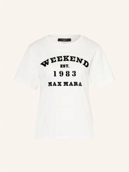Cestovat tričko Weekend Max Mara bílé