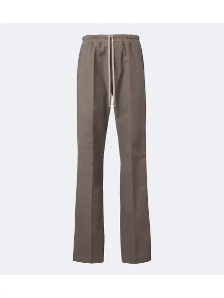 Pantaloni Rick Owens din țesătură twill gri