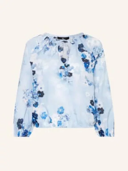 Monari Tričko S Výstřihem Do V A Rukávy tmavě / tmavě modrá