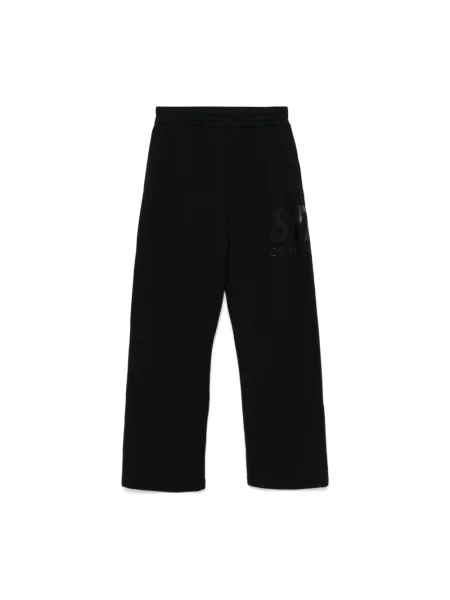 Elastyczna talia welurowe joggery Golden Goose czarne