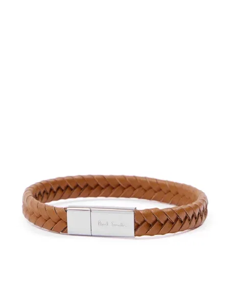 Кожена гривна Paul Smith кафяво