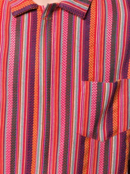 Cămașă Paura cu broderie cu dungi violet
