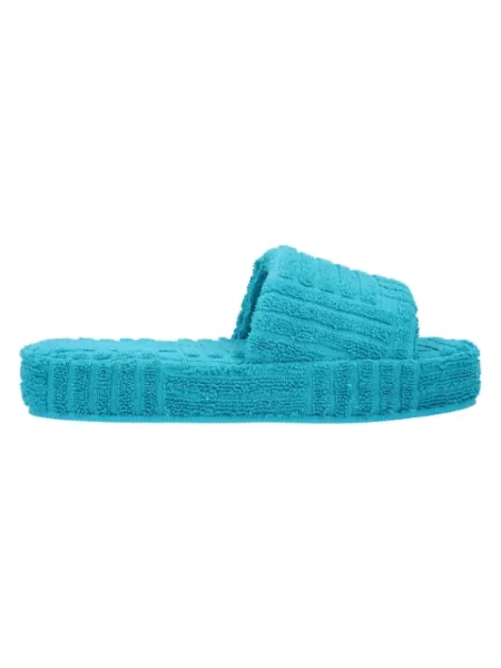 Klapki Bottega Veneta niebieskie