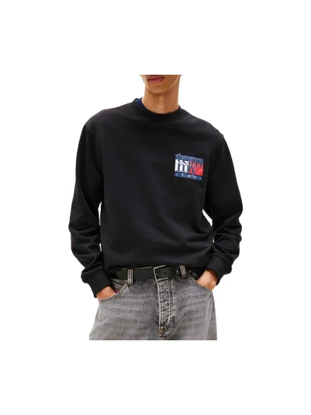 Geacă de blugi Tommy Jeans negru