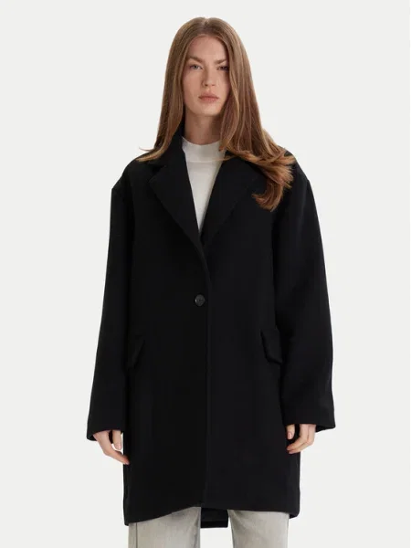 BOSS Orange Prechodný kabát čierna