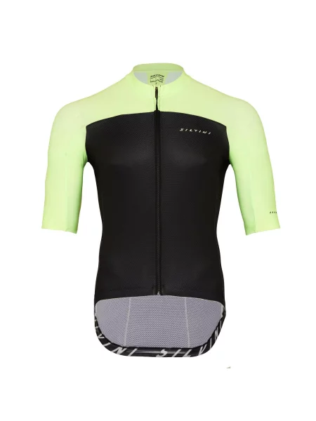 Koszulka rowerowa z krótkim rękawem SILVINI Jersey STELVIO zielona