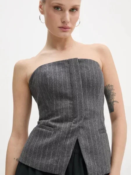 A.L.C. bluzka wełniana Renee szara