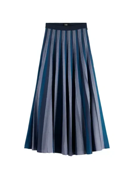 Spódnica plisowana Scotch & Soda do kolan niebieska