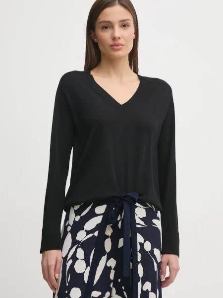 United Colors of Benetton pulover de lana femei light negru