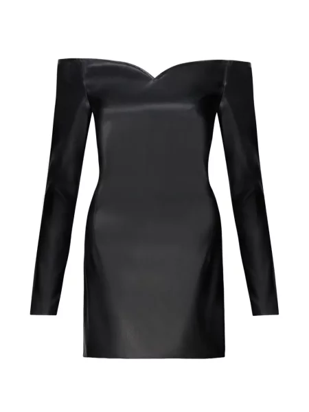 Rochie mini Violante Nessi cu umerii deschiși negru