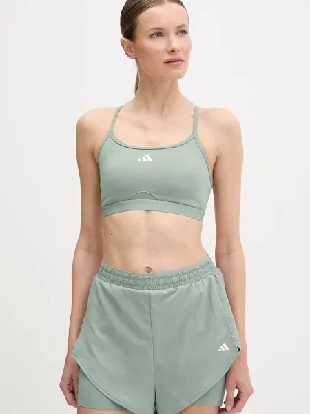 Спортен сутиен adidas Performance Aeroreact зелено