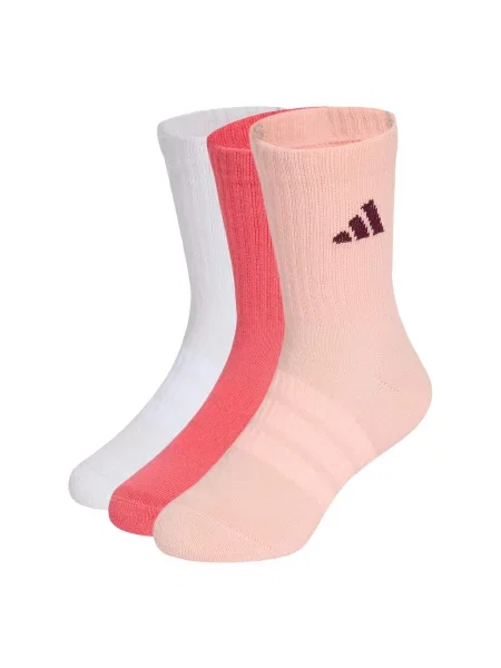 ADIDAS PERFORMANCE Sportske čarape CUSHIONED SPORTSWEAR CREW 3 PAIR PACK malina / rosé / crna bijela
