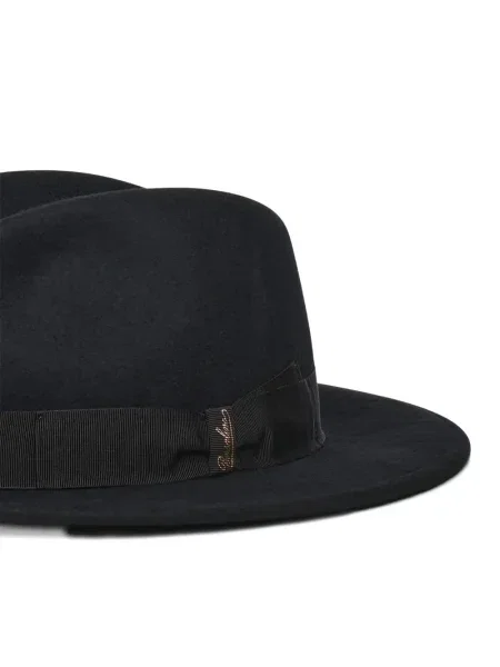 Вълнена шапка Borsalino черно