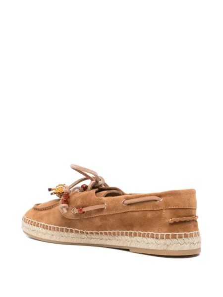 Espadrile Aquazzura din piele de căprioară maro