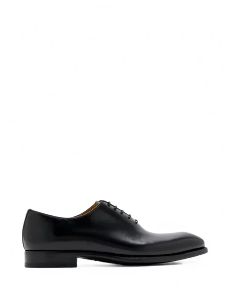 Pantofi Magnanni cu șireturi din piele negru
