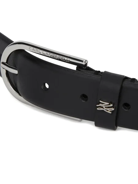 Curea Karl Lagerfeld din piele negru