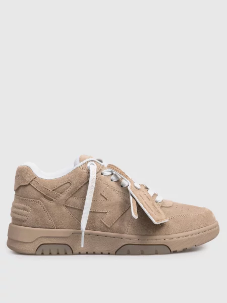 Замшеві кросівки Out Of Office Off-white коричневі