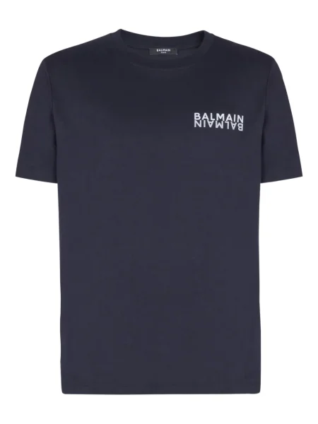 Tricou Balmain cu imagine albastru