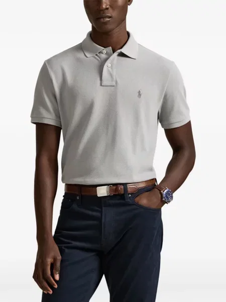 Krótka czapka z daszkiem Polo Ralph Lauren w jodełkę jednorzędowa niebieska