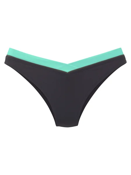 S.Oliver Slip costum de baie metalic / verde gri