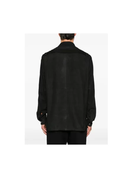 Kurtka skórzana Rick Owens czarna