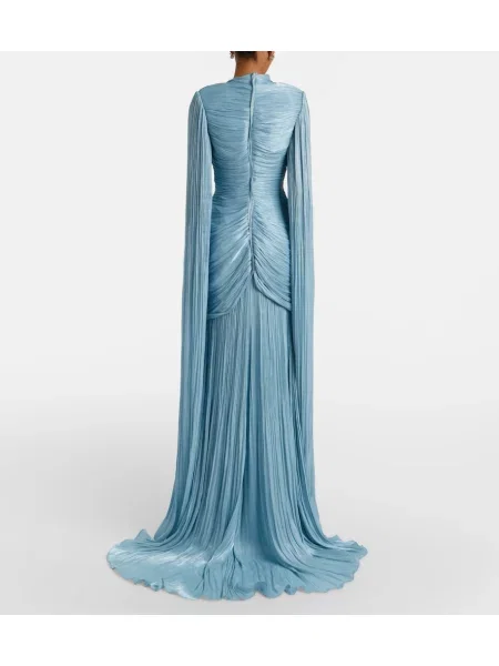 Tafta rochie Marmar Halim albastru
