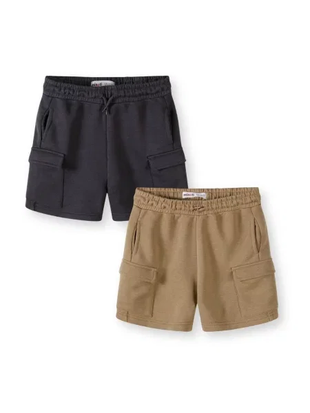 MINOTI Pantaloni maro cămilă negru
