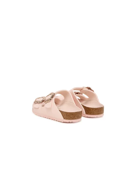 Sandale Birkenstock s cvjetnim printom sa kopčom bež