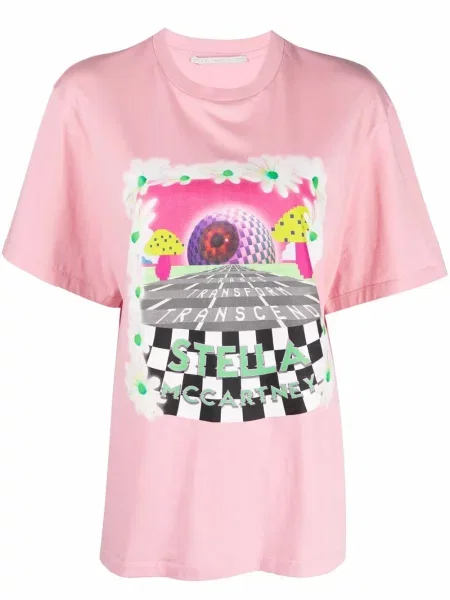 Tricou Stella Mccartney cu imagine roz